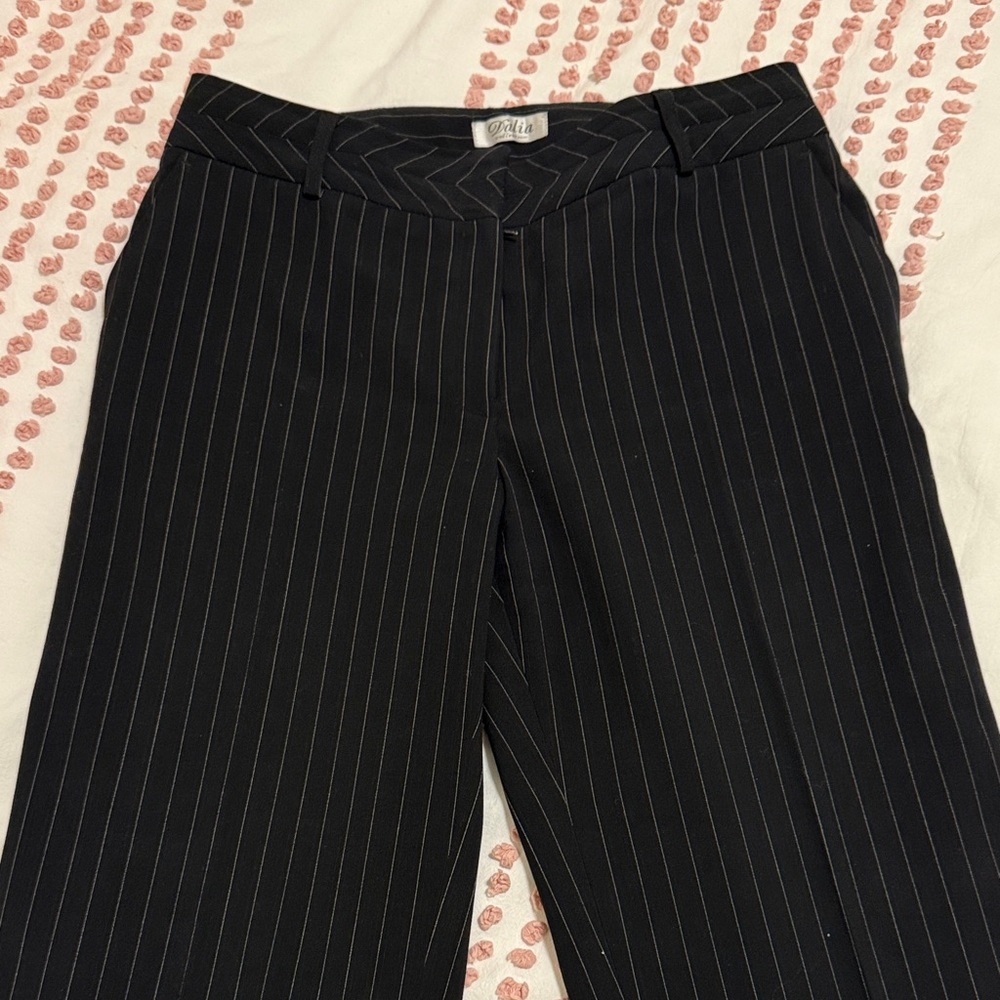 Pinstripe wide leg pants size 10